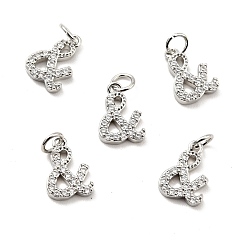 Платина Латунные микропаве прозрачные подвески с фианитом, с целью перехода в кольце, долговечный, без свинца, без кадмии и без никеля, подписывать, платина, 10x7x2 мм, Перейти кольцо: 4x0.8 мм, 3 мм внутренним диаметром