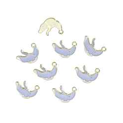 Cuttlefish Подвески из эмали и сплава, золотые, каракатица, 14.5x20 мм