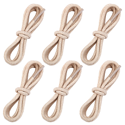 (404) Непрозрачное AB Кислое яблоко Круглый вощеный шнурок, цветочный белый, 1000x3 мм