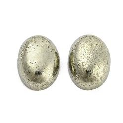 Pyrite Natural Pyrite Cabochons, Oval, 8x6x3mm