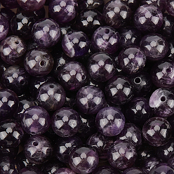 Аметист 120 шт. натуральные аметистовые круглые бусины, класс b, 8 мм, отверстие : 1 мм