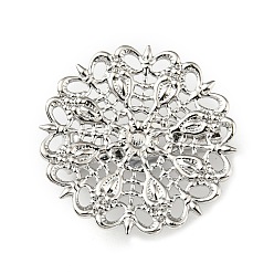 Платина Фурнитура латунная для броши, без кадмия и без свинца, платина, 25.5x25x7 мм, штифты : 0.6 мм