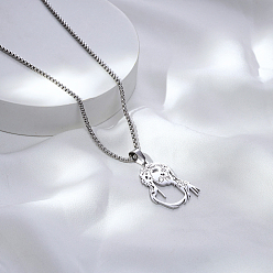 Нержавеющая Сталь Цвет Кулон с изображением Иисуса из нержавеющей стали, вырезанным лазером, цепочка-коробка для унисекс, цвет нержавеющей стали, 23.62 дюйм (60 см)