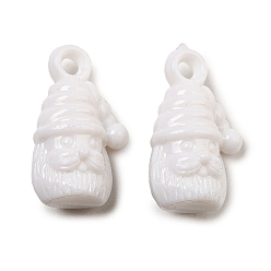 Santa Claus Непрозрачные акриловые подвески, Дед Мороз, 22x13.5x10 мм, отверстие : 2.5 мм, Около 413 шт / 500 г