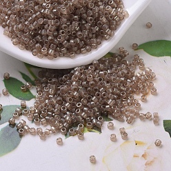 (DB0102) Персиковый  Топазовый  Золотой Блеск Бусины miyuki delica, цилиндр, японский бисер, 11/0, (дБ 0102) золотой персиковый топаз, 1.3x1.6 мм, отверстие : 0.8 мм, Около 100000 шт / 500 г