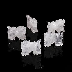 Хрусталь Резные фигурки драконов из натуральных кристаллов кварца, для украшения рабочего стола домашнего офиса, 38 мм