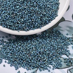 (DB2316) Matte Opaque Glazed Moody Blue AB MIYUKI Delica Beads, Cylinder, Japanese Seed Beads, 11/0, (DB2316) Matte Opaque Glazed Moody Blue AB, 1.3x1.6mm, Hole: 0.8mm, about 2000pcs/bottle, 10g/bottle
