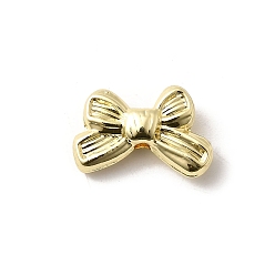 Золотой Бусины из сплава с бантом, без свинца, без кадмии и без никеля, стойки покрытие, золотые, 10.5x16.5x5 мм, отверстие : 1.6 мм