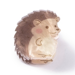 Hedgehog Симпатичные мини-животные акриловые заколки для волос с когтями, аксессуары для волос для девочек, еж, 26x25.5x26 мм
