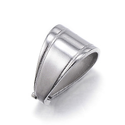 Нержавеющая Сталь Цвет Устойчив к потускнению 304 защелкивающиеся дужки из нержавеющей стали, цвет нержавеющей стали, 11x8x7 мм