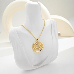 Настоящее золото 14K Сплав ожерелья шкентеля, вихреобразный, реальный 14 k позолоченный, 20.87 дюйм (53 см)