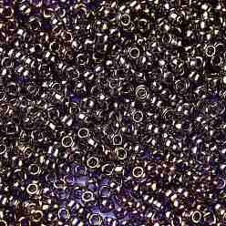 (325) Gold Luster Light Tanzanite TOHO Round Seed Beads, Japanese Seed Beads, (325) Gold Luster Light Tanzanite, 11/0, 2.2mm, Hole: 0.8mm, about 50000pcs/pound