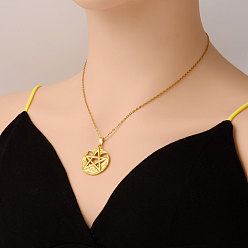Настоящее золото 18K 304 Женские кулоны с пентаграммой из нержавеющей стали, реальный 18 k позолоченный, 17.72 дюйм (45 см)