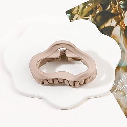 Персиковый Слойка Заколки для волос из матового пластика «облако», большие зажимы для густых и тонких волос, розовые, 30x45 мм