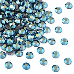 30240 200 Cobalt Blue AB Камни preciosa® crystal hotfix с плоской основой, чешский хрусталь, круглый(438 11 612 шатон роза вива 12 ®), 30240 200 кобальтовый синий ab, ss 12 (3~3.2 мм)
