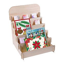 Папайя Оранжевый 5-ярусные деревянные подставки для демонстрации, для отображения поздравительных открыток, papayawhip, 30x30x36 см