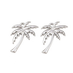 Нержавеющая Сталь Цвет 304 подвески из нержавеющей стали, кокосовая пальма, без кадмия, без никеля и без свинца, цвет нержавеющей стали, 17.5x16.5x1.5 мм, отверстие : 1.4 мм