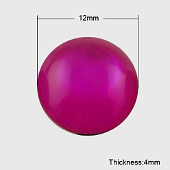 Средний Фиолетово-красный Кабошоны из смолы, имитации кошачьего глаза , полукруглый, средне фиолетовый красный, 12x4 мм