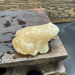 Авантюрин Натуральный оранжевый авантюрин, резная статуя лягушки, украшение для дома, Статуэтки по фен-шуй для украшения домашнего офиса, 40 мм