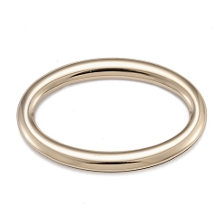 Light Gold Storage Frame Metal Portable, Handing, Oval, Light Gold, 10.9x6.8x0.7cm, Inner Diameter: 4.35x8.85cm