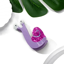 Лиловый Заколки для волос с когтями из ацетата целлюлозы (смола), улитка, аксессуары для волос для женщин и девочек, сирень, 80~100 мм