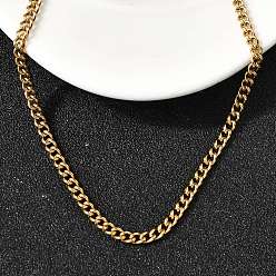 Настоящее золото 18K 304 ожерелья из витой цепи из нержавеющей стали с застежками-пружинными кольцами для женщин, ионное покрытие (ip), реальный 18 k позолоченный, 16.14 дюйм (41 см)