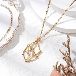 Золотой 304 мешочек из нержавеющей стали для изготовления ожерелий в технике макраме, золотые, 19.29 дюйм (49 см)