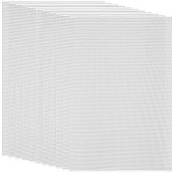 Белый Листы ПВХ с отверстием, прямоугольные, белые, 300x200x0.18 мм, отверстие : 0.8 мм