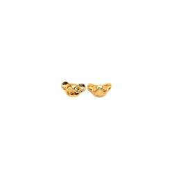 Golden Metal Alloy Cabochons, Filling Material for Epoxy Resin Craft Art, Mouse, Golden, 6x10x2mm