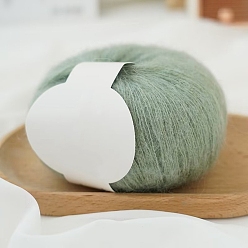 Темный Морско-зеленый Пряжа мохер, длинная шерстяная пряжа для вязания, для одежды шарфы свитера шали шапки, темно-зеленый, 20г/моток