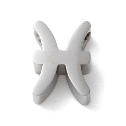 Рыбы Созвездие 304 подвески из нержавеющей стали, Рыбы, 9x6x3 мм, отверстие : 2 мм