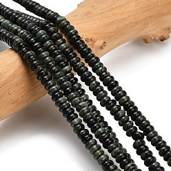 Яшма Камбаба Натуральные пряди камбабы из яшмы, рондель, 4x1.5 мм, отверстие : 0.7 мм, около 155 шт / нитка, 14.96'' (38 см)