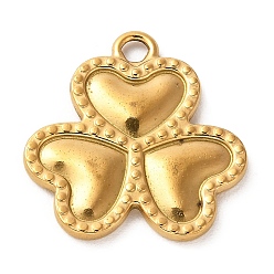 Сердце 304 подвески из нержавеющей стали, золотые, сердце, 27.5x26x2.5 мм, отверстие : 3 мм