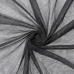 Черный 3м полиэстеровая сетчатая кружевная ткань, для аксессуаров одежды, чёрные, 1600x0.1 мм