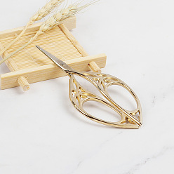 Золотой 201 ножницы нержавеющие, ремесленные ножницы, ножницы для чайных пакетиков, лист, для рукоделия, золотые, 10.7x4.7 см