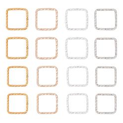 Mixed Color 400Pcs 8 Style Iron Linking Rings, Mixed Shapes, Mixed Color, 50pcs/style