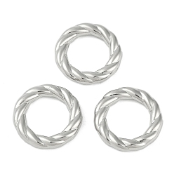 Платина Пластиковые соединительные кольца ccb, твист кольцо, платина, 22x4 мм, внутренний диаметр: 14 мм