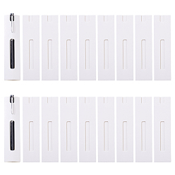 Белый 140 шт. бумажная заготовка для ручки, прямоугольные, белые, 154x39x1 мм