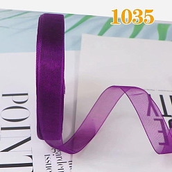 Фиолетовый Ленты из полиэстера с рюшами, для банта, орнамент одежды, фиолетовые, 5/8 дюйм (15 мм), около 40.46 ярдов (37 м) / рулон