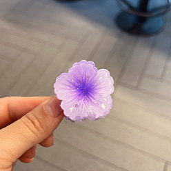 Лиловый Цветочные пластиковые заколки для волос с когтями, аксессуары для волос для женщин и девочек, сирень, 40x40x30 мм