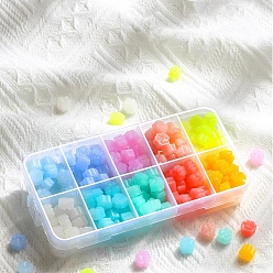 (52) Непрозрачная лаванда 10 сетки 10 случайные цвета частиц сургуча, для ретро печать печать, печать кошачьей лапы, разноцветные, 9x9x6 мм, 10 цвет