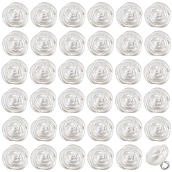 Желтая Старая Ткань  50шт. пластиковые пуговицы с имитацией жемчуга на ножке, с железной фурнитурой, роза, старое кружево, 11x10.5 мм, отверстие : 2 мм