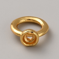 Doré  Tuteurs de fil de laiton, or, 8.5x7.5x3.5mm, Trou: 5mm