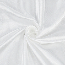 Blanc Tissu de satin de polyester, emballage cadeau à faire soi-même doublé pour boîte cadeau, blanc, 59-1/8 pouces (1500 mm), 6 verges/pc