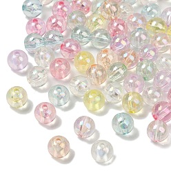(52) Непрозрачная лаванда Прозрачные акриловые бусины, круглые, с покрытием AB цвета, разноцветные, 10x9 мм, отверстие : 2 мм, 900 шт / 500 г