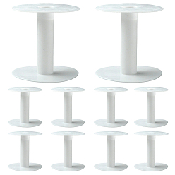 Белый 10 шт. пустые пластиковые катушки для проволоки, нить шпульки, белые, 8.1x8.3 см