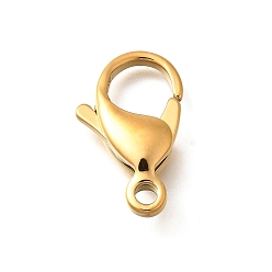 Золотой 316 нержавеющая сталь застежка когтя омара, золотые, 23x14x6 мм, отверстие : 3 мм