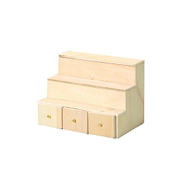 пшеница Деревянная коробка для конфет витрина миниатюрные украшения, аксессуары для домашнего кукольного домика с микро-ландшафтом, притворяясь опорными украшениями, цвет пшеницы, 110x75x80 мм