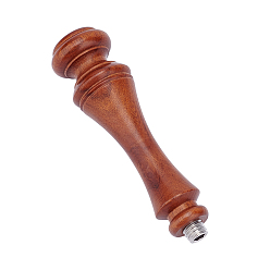 Saddle Brown Sandalwood Handle, for Wax Seal Stamp, Wedding Invitations Making, Saddle Brown, 8.7x2.35cm