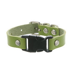 Желто-Зеленый Браслеты из искусственной кожи, сплава и пластика для мужчин и женщин, платина, желто-зеленый, 9-7/8 дюйм (25 см)
